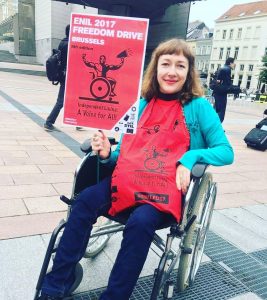 Krisitina Freedom Drive eitynėse Briuselyje